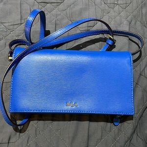 Like new- hard to find- Lauren Ralph Lauren Newbury Kaelyn Mini Crossbody - Blue
